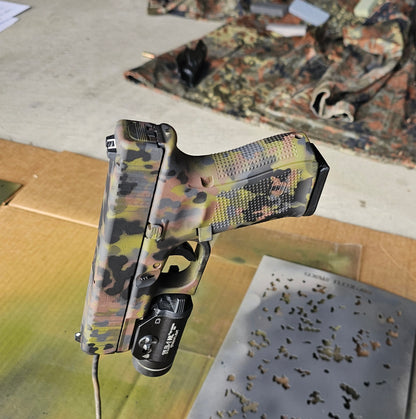 German Flecktarn Reusable 4-Stencil Set Rattler Innovations LLC