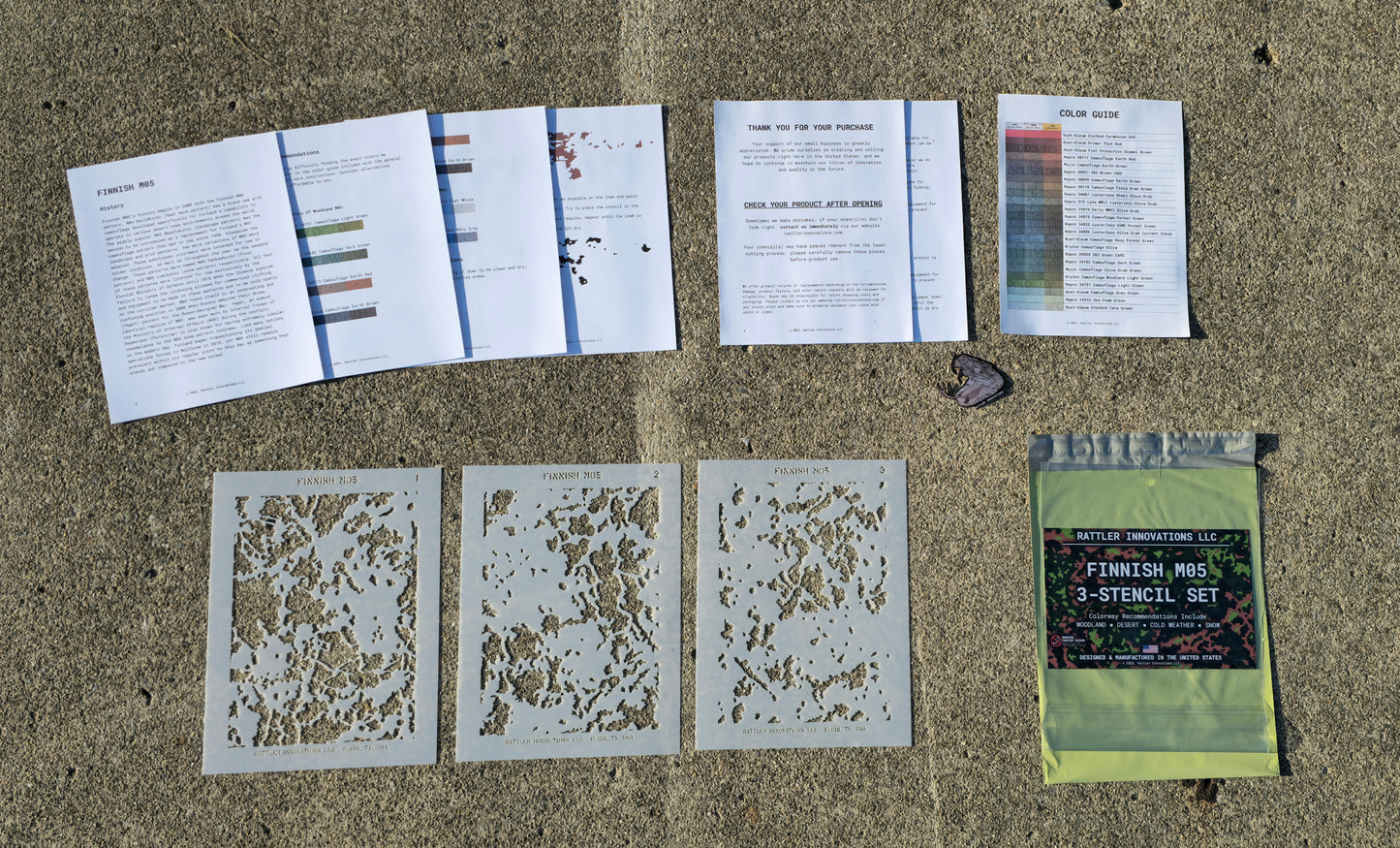 Finnish M05 | Sling + Stencil Bundle Rattler Innovations LLC