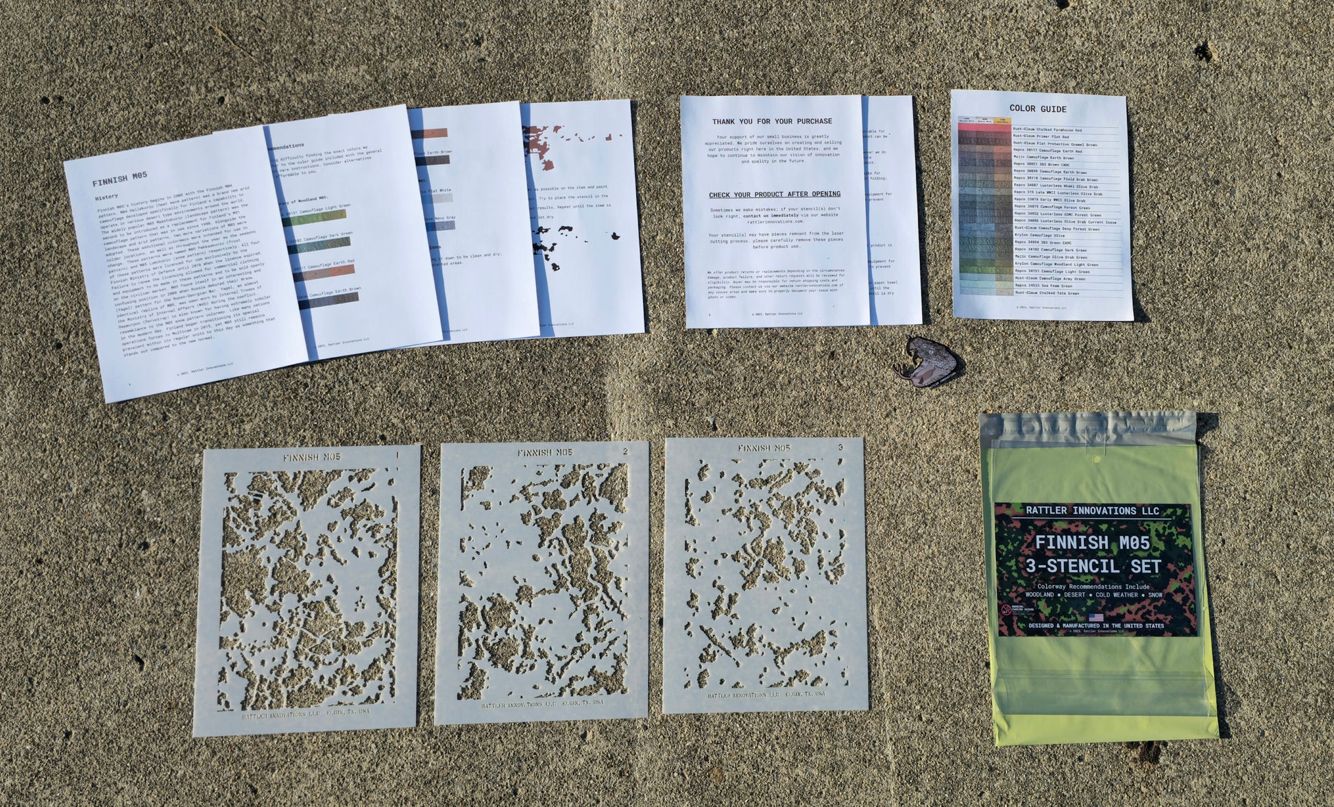 Finnish M05 | Sling + Stencil Bundle Rattler Innovations LLC