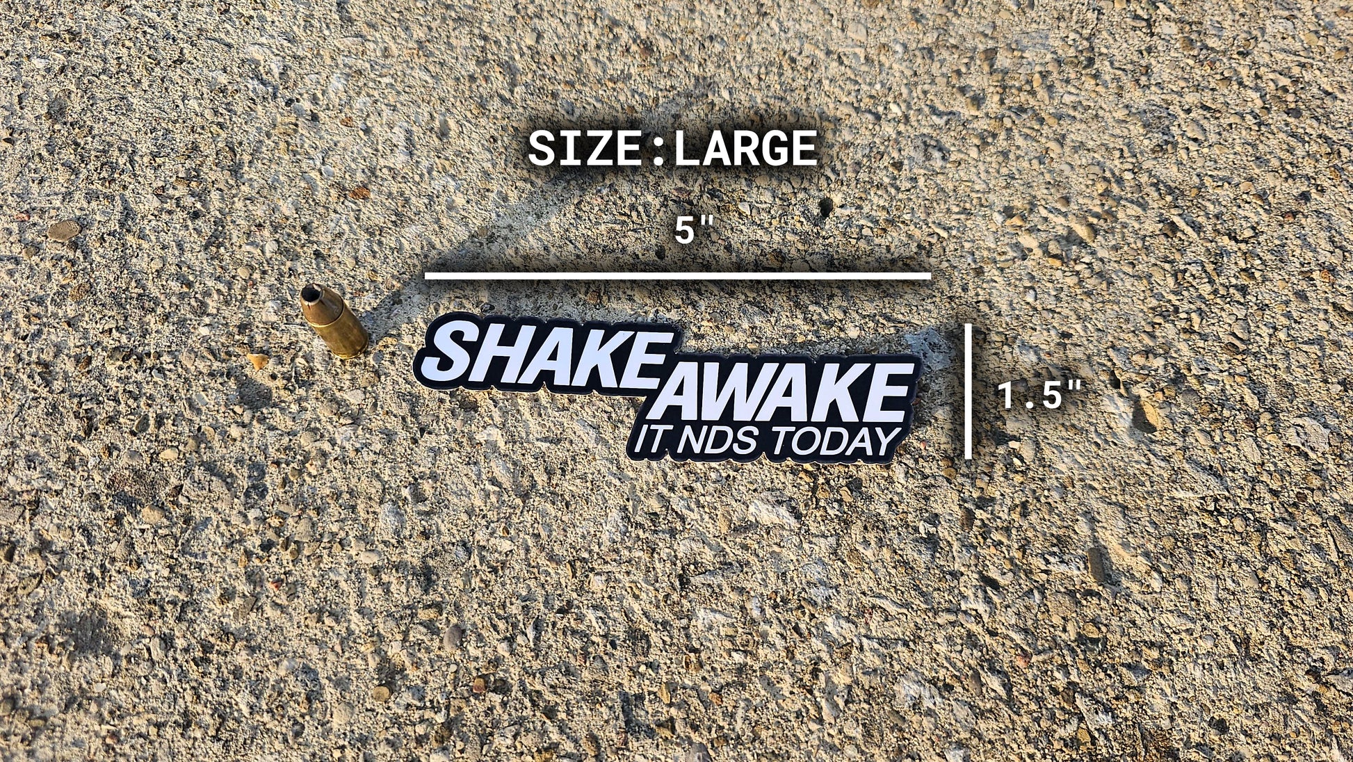 Shake Awake Sticker Rattler Innovations LLC