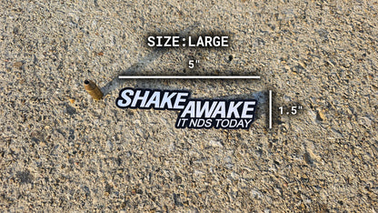 Shake Awake Sticker Rattler Innovations LLC