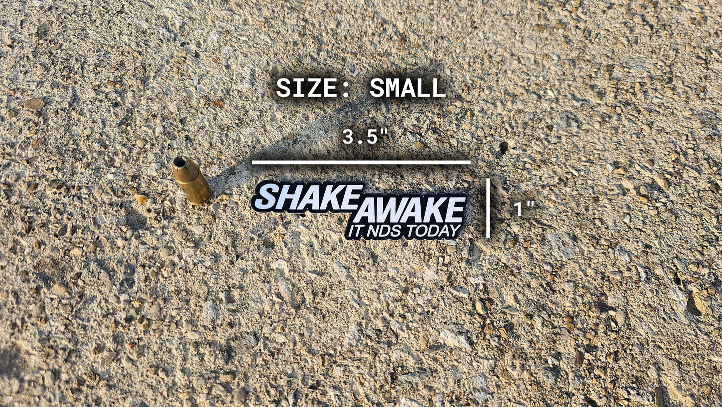 Shake Awake Sticker Rattler Innovations LLC