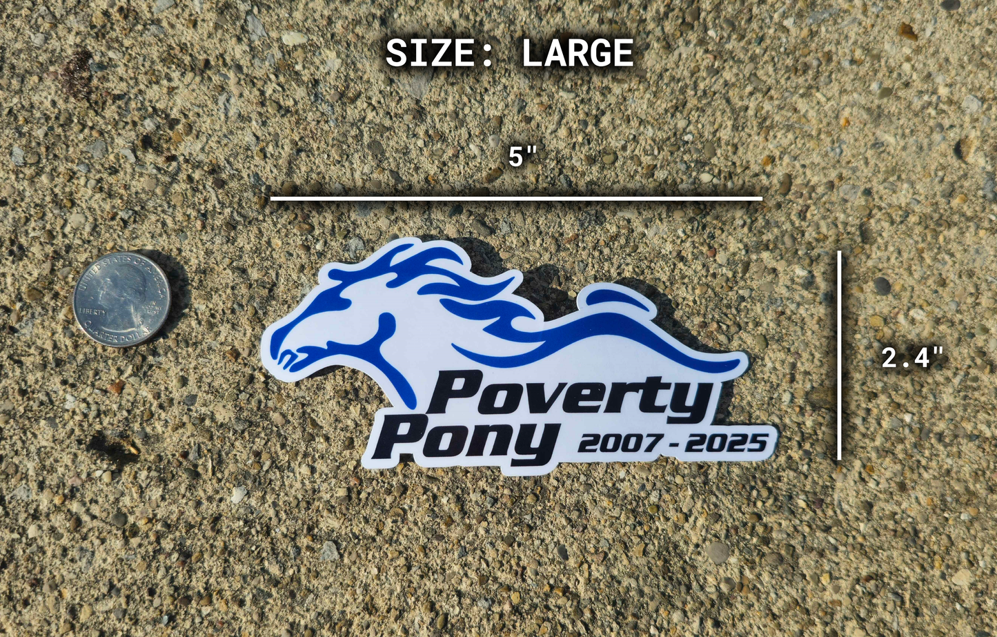 Poverty Pony Sticker Rattler Innovations LLC