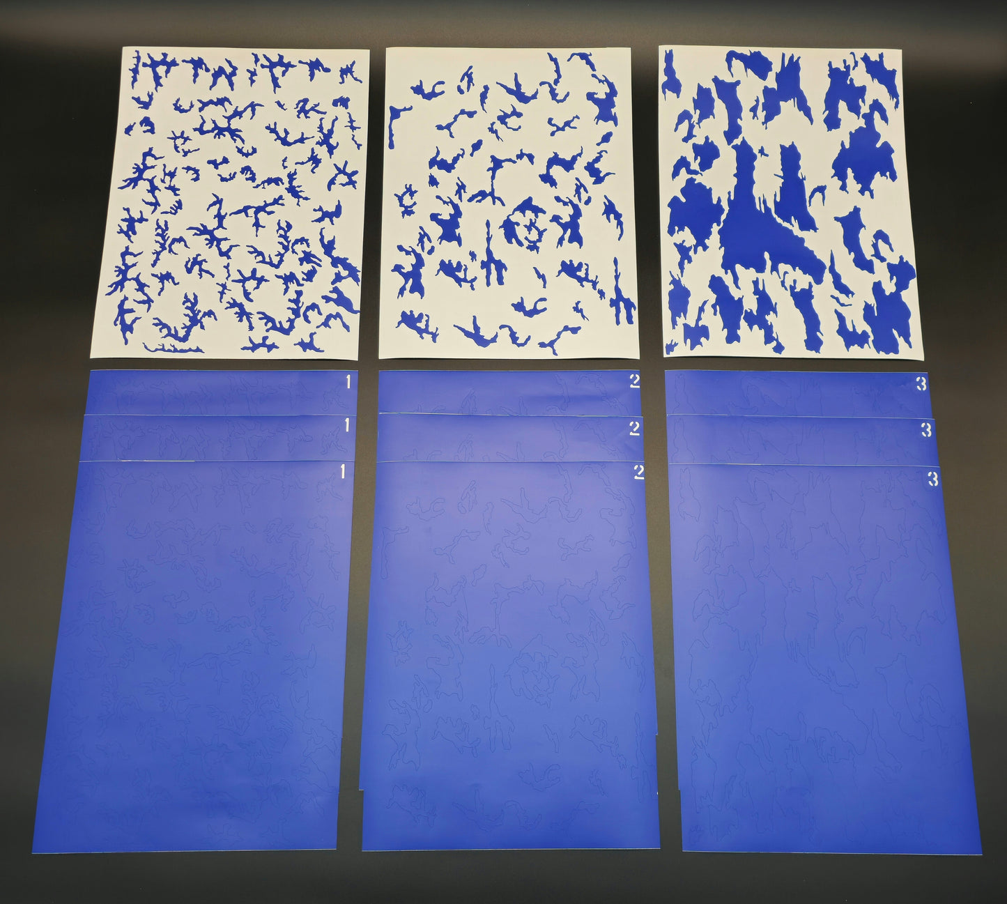 M81 Woodland High-Heat Vinyl Stencil Set Rattler Innovations LLC