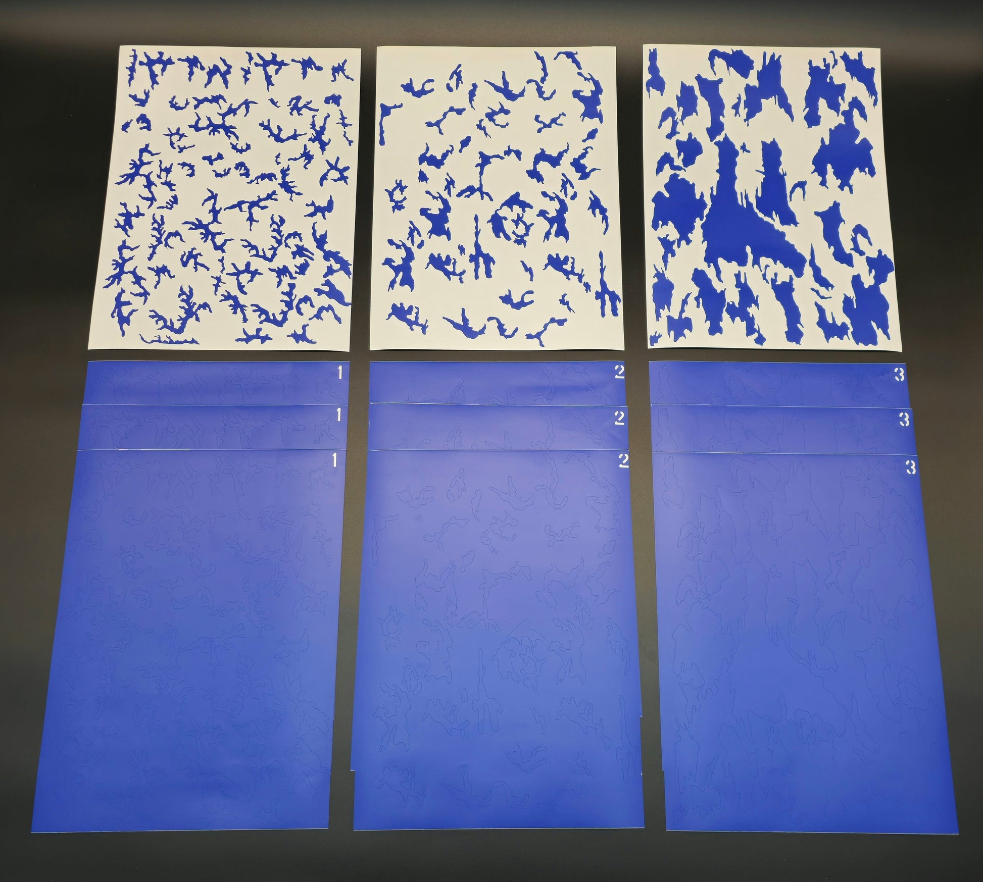 M81 Woodland High-Heat Vinyl Stencil Set Rattler Innovations LLC