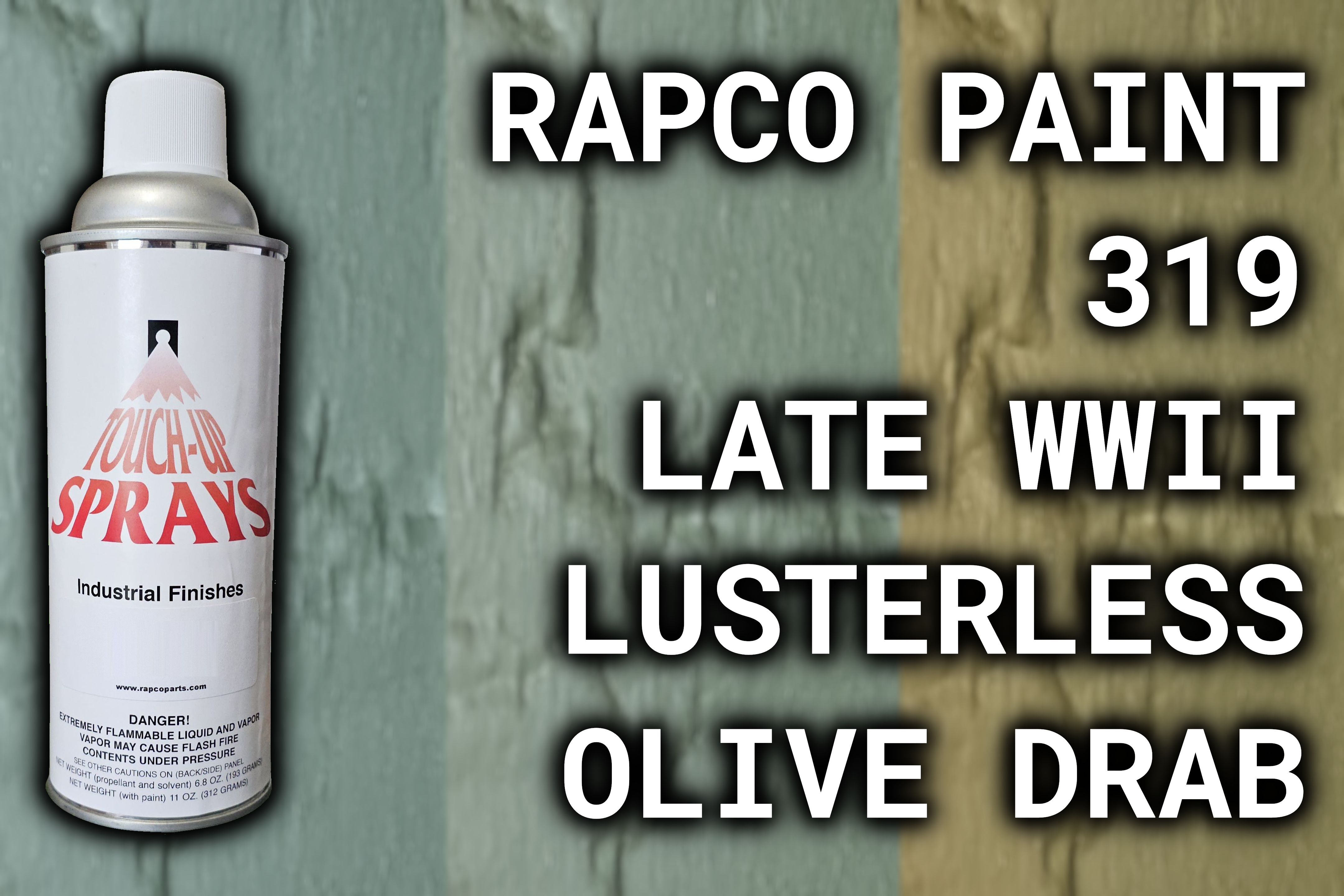 Rapco 319 Late WWII Lusterless Olive Drab – Rattler Innovations LLC