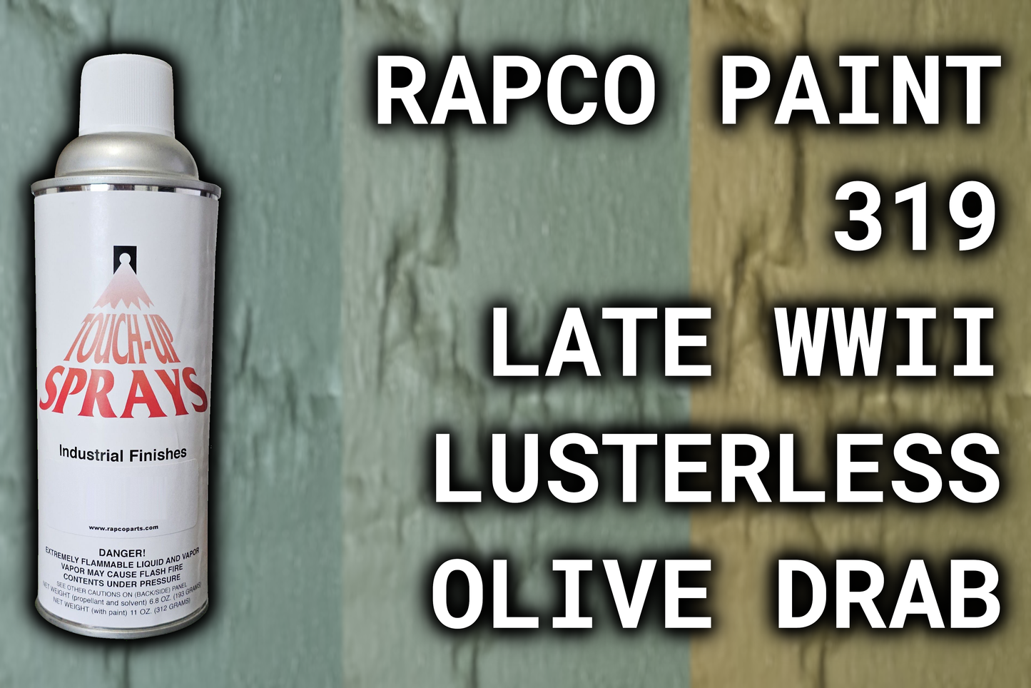 Rapco 319 Late WWII Lusterless Olive Drab Rattler Innovations LLC
