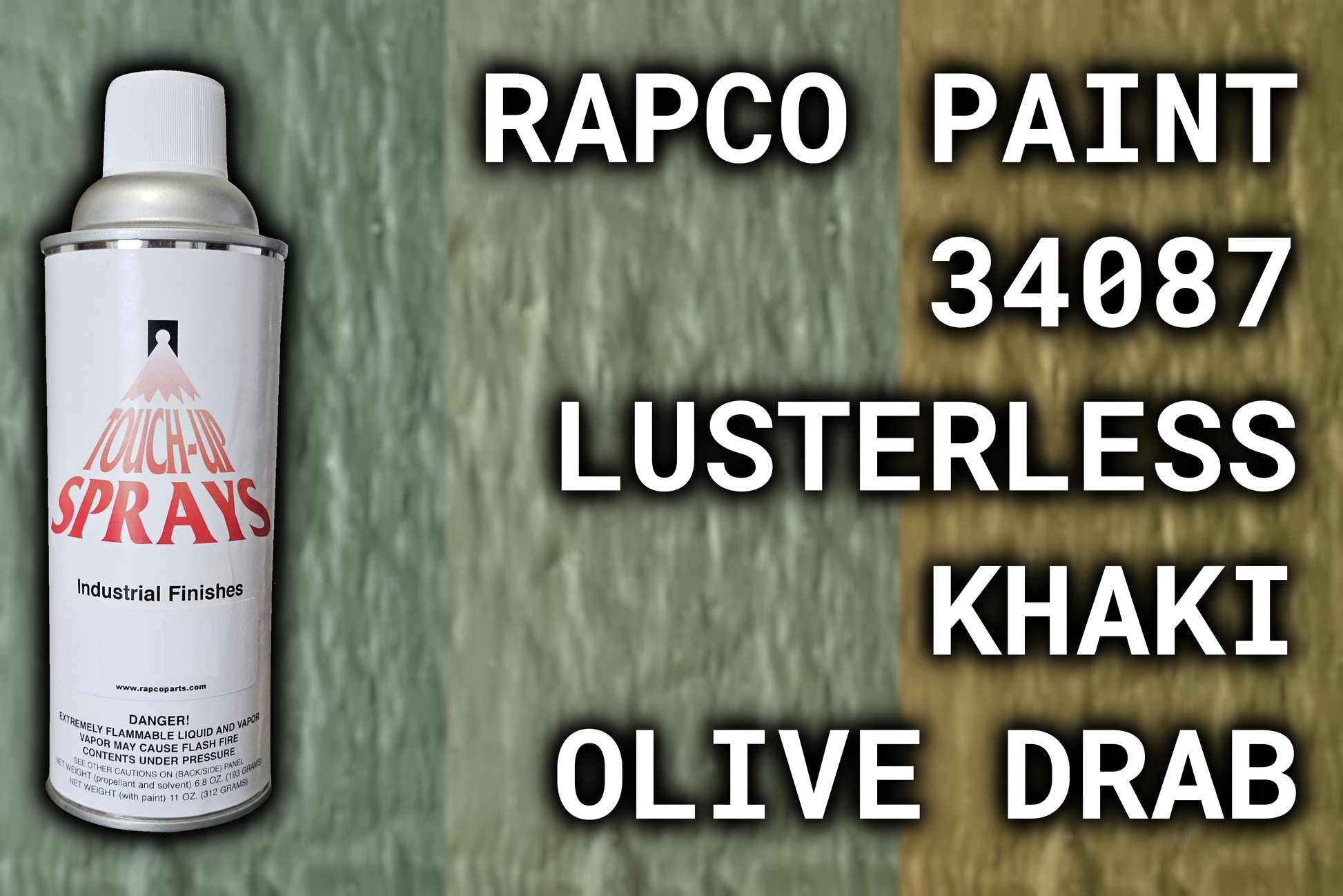 Rapco 34087 Lusterless Khaki Olive Drab Rattler Innovations LLC