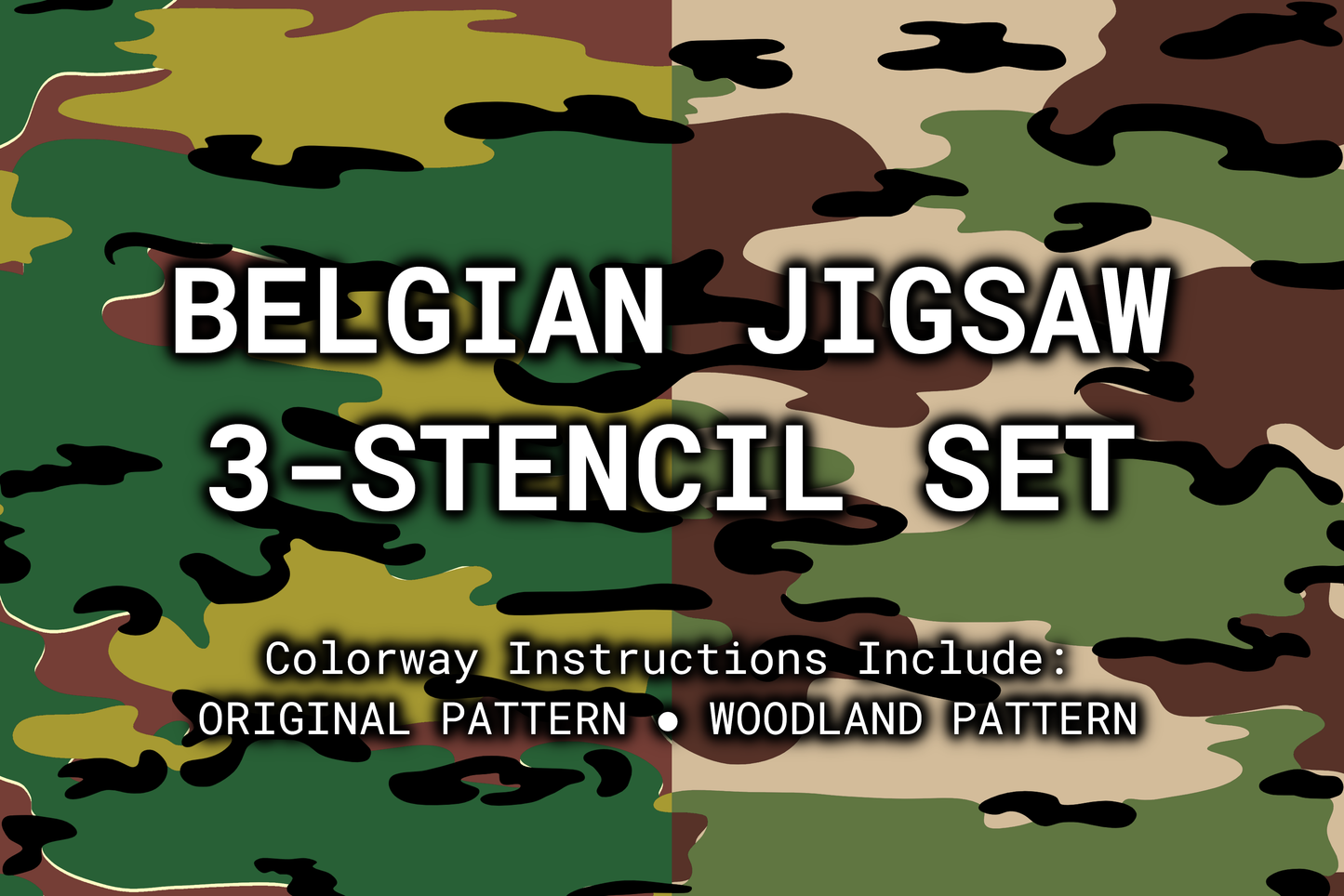 [PRE-ORDER] Belgian Jigsaw Reusable 3-Stencil Set Rattler Innovations LLC