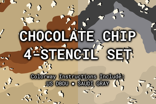 Chocolate Chip Reusable 4-Stencil Set Rattler Innovations LLC