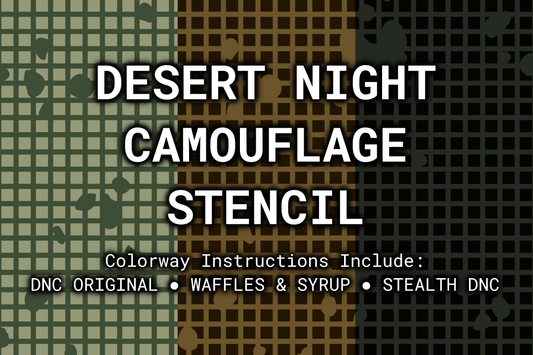 Desert Night Camouflage Reusable Stencil Rattler Innovations LLC