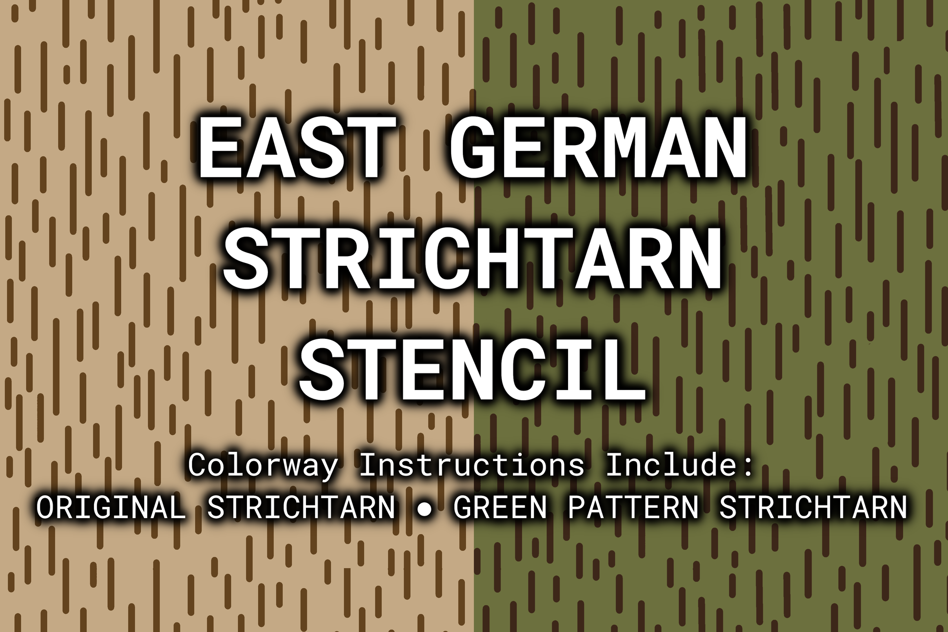 East German Strichtarn Reusable Stencil Rattler Innovations LLC