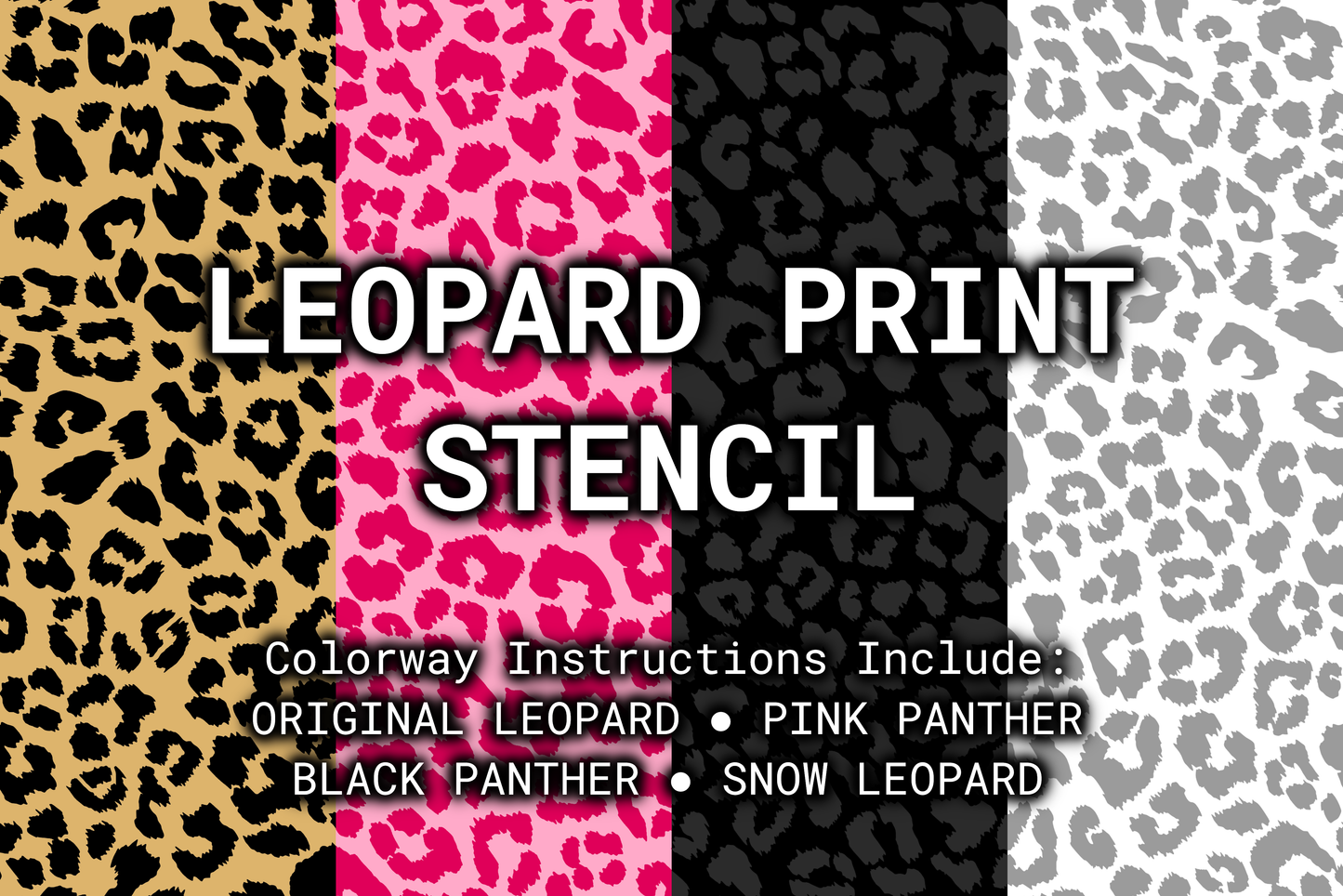 [PRE-ORDER] Leopard Print Stencil Rattler Innovations LLC