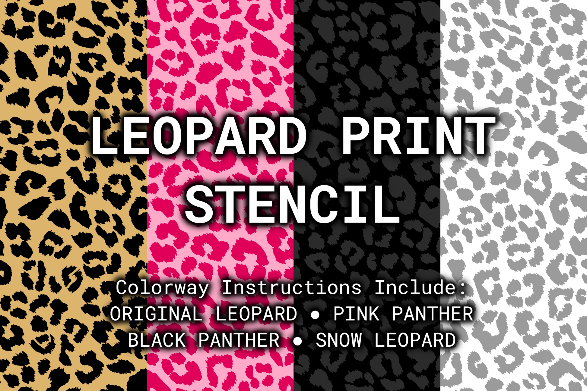 [PRE-ORDER] Leopard Print Stencil Rattler Innovations LLC