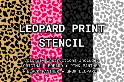 [PRE-ORDER] Leopard Print Stencil Rattler Innovations LLC