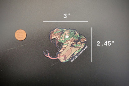 Rattler Innovations M81 Woodland Logo Sticker Rattler Innovations LLC