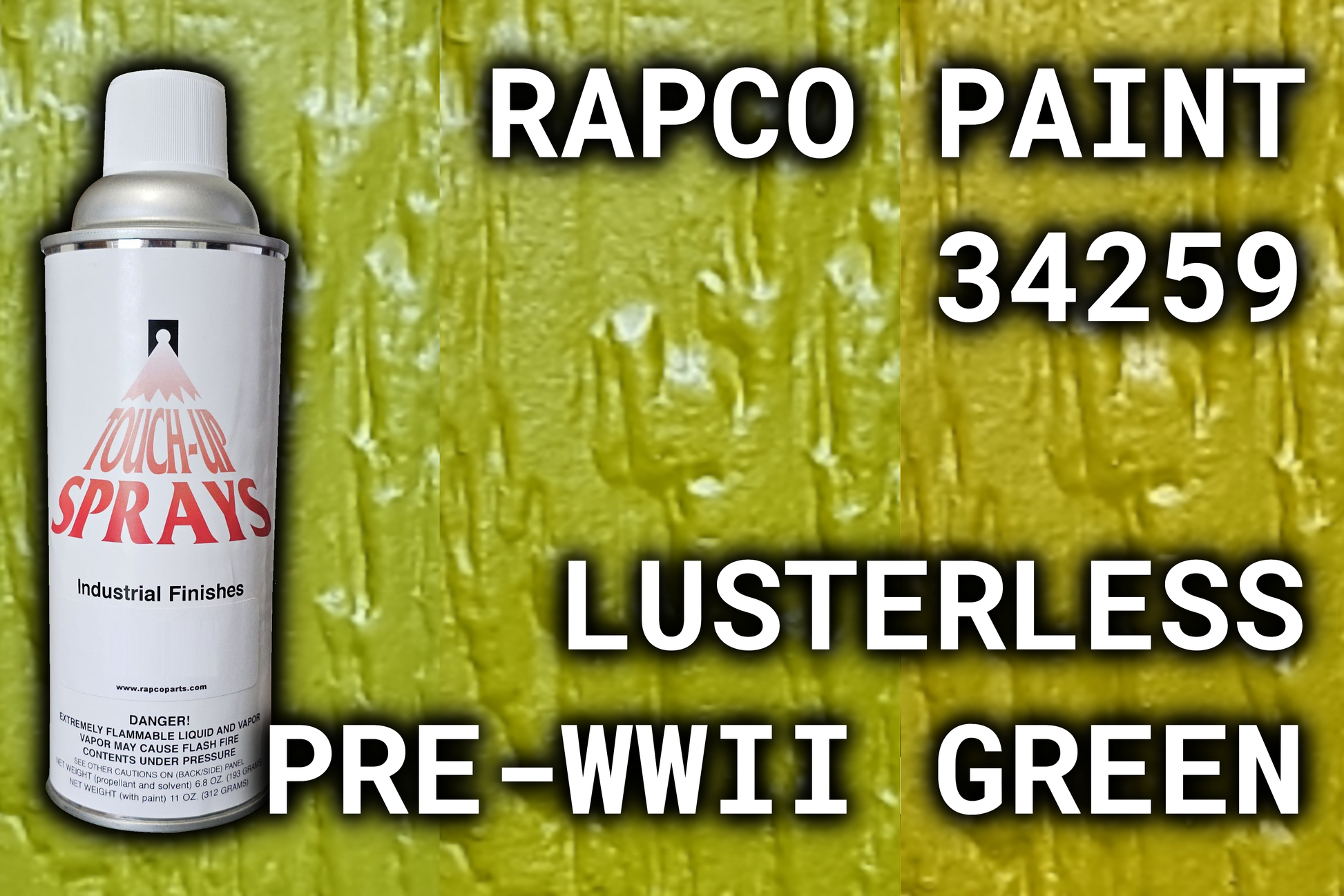 Rapco 34259 Lusterless Pre-WWII Green Rattler Innovations LLC