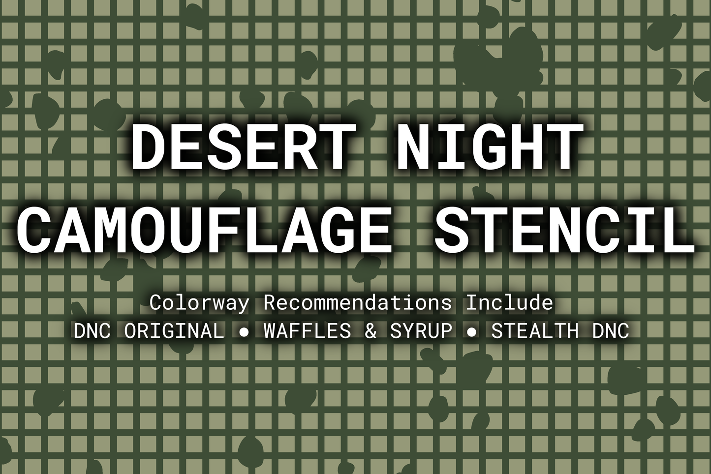 Desert Night Camouflage | Paint + Stencil Bundle Rattler Innovations LLC