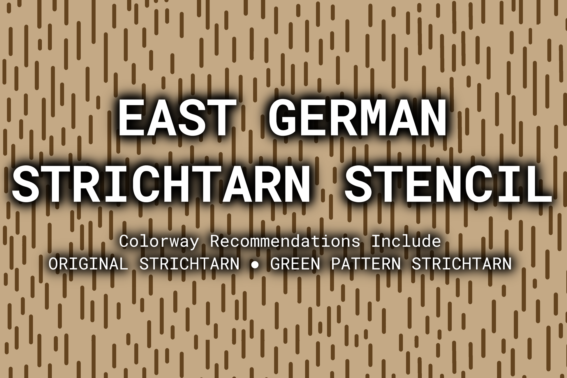 East German Strichtarn | Paint + Stencil Bundle Rattler Innovations LLC