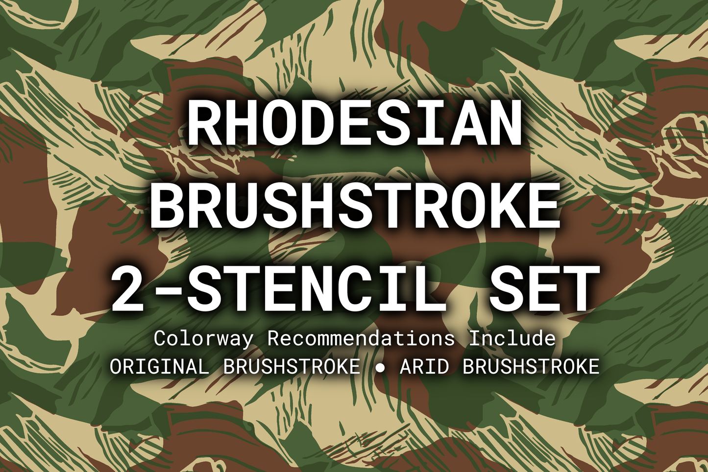 Rhodesian Brushstroke | Paint + Stencil Bundle Rattler Innovations LLC