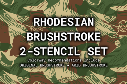 Rhodesian Brushstroke | Paint + Stencil Bundle Rattler Innovations LLC
