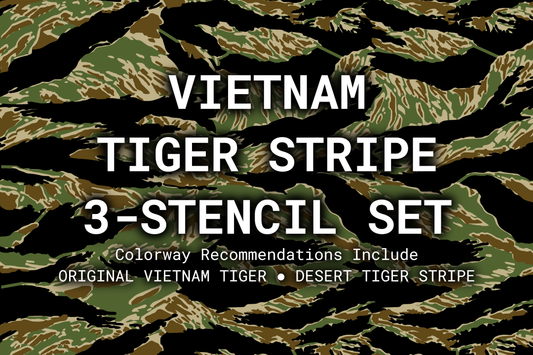 Vietnam Tiger Stripe | Paint + Stencil Bundle Rattler Innovations LLC
