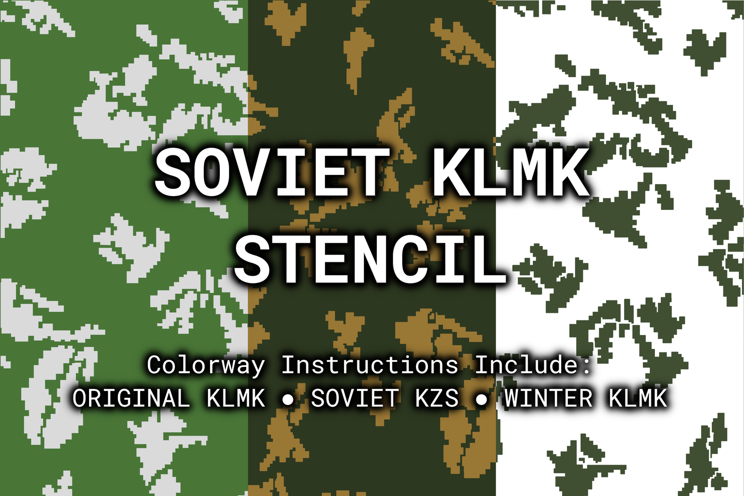 Soviet KLMK Reusable Stencil Rattler Innovations LLC
