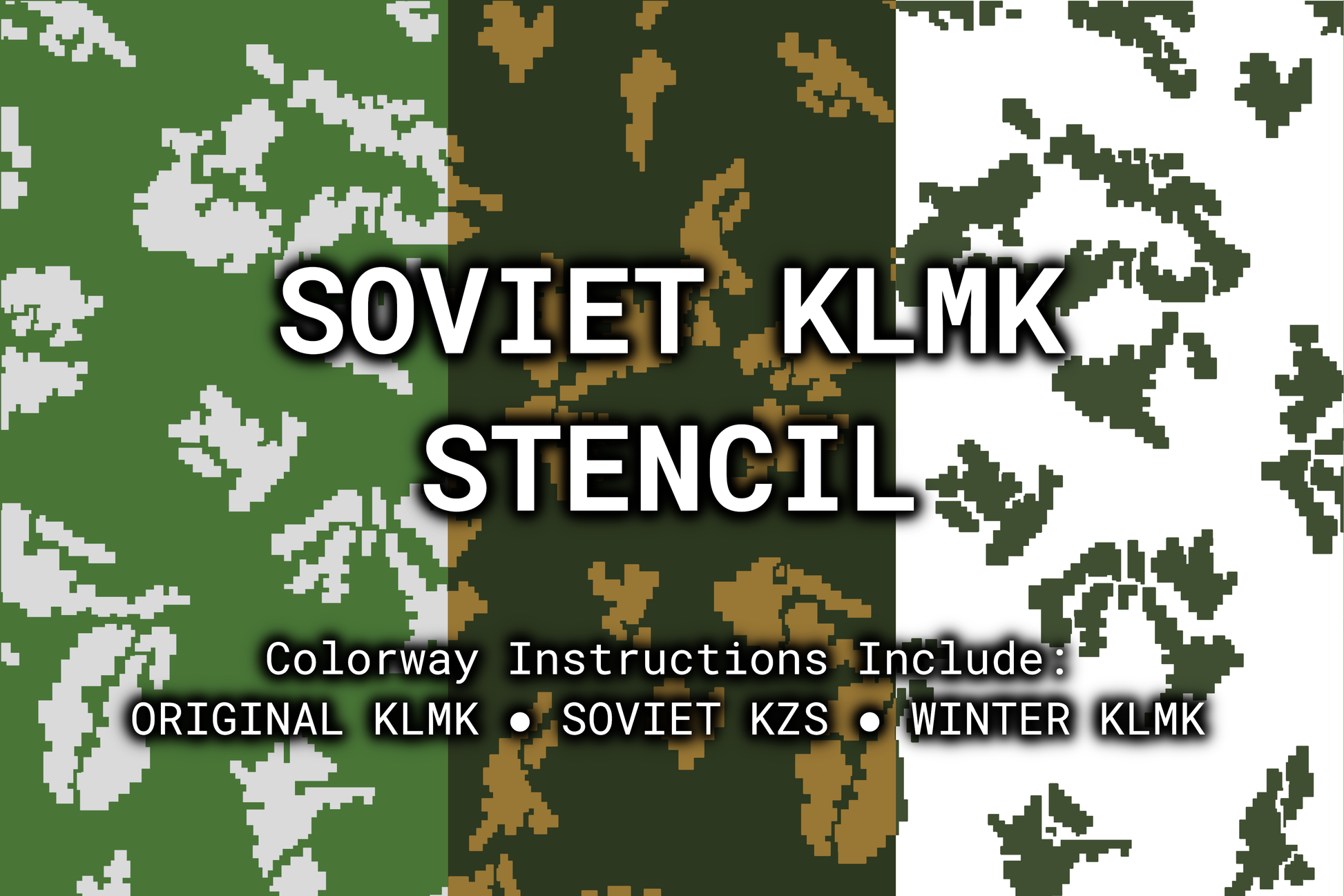Soviet KLMK Reusable Stencil Rattler Innovations LLC