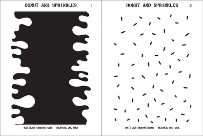 [PRE-ORDER] Donut & Sprinkles Reusable 2-Stencil Set Rattler Innovations LLC