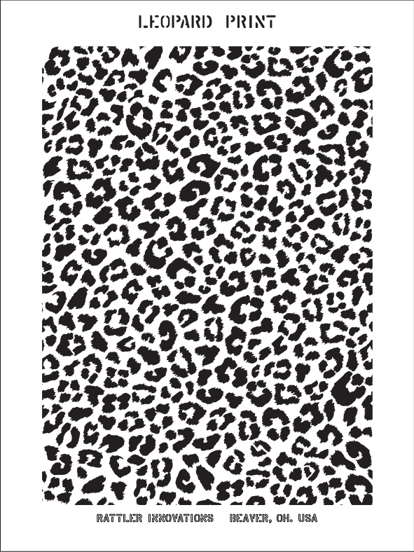 [PRE-ORDER] Leopard Print Stencil Rattler Innovations LLC
