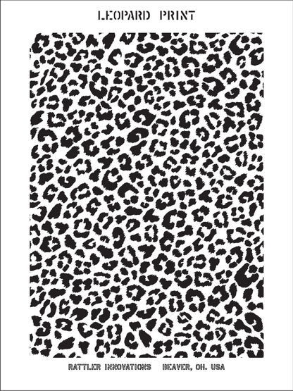 [PRE-ORDER] Leopard Print Stencil Rattler Innovations LLC