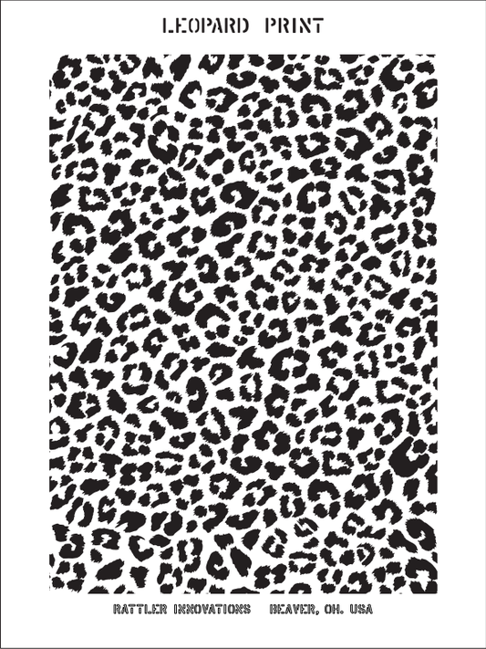 [PRE-ORDER] Leopard Print Stencil Rattler Innovations LLC